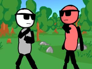Stickman Gun- การต่อสู้น้อยลง เกมออนไลน์