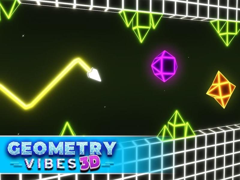 เรขาคณิต Vibes 3D เกมออนไลน์