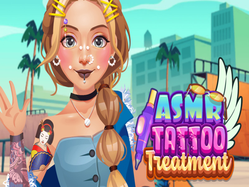 การรักษารอยสัก ASMR เกมออนไลน์