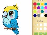 สมุดระบายสีสัตว์ Kawaii เกมออนไลน์