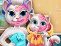 แมวน้อยคุณแม่แต่งหน้าจริง เกมออนไลน์