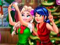 เซลฟีแมลงเต่าทองและเอลซ่าที่คริสต์มาส เกมออนไลน์