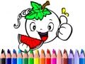 กลับไปโรงเรียน: สมุดระบายสีผัก เกมออนไลน์