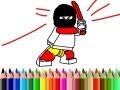 กลับไปโรงเรียน: หนังสือระบายสีฮีโร่ เกมออนไลน์
