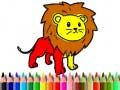 กลับไปโรงเรียน: สมุดระบายสีสิงโต เกมออนไลน์