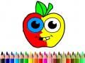 กลับไปโรงเรียน: หนังสือระบายสีแอปเปิ้ล เกมออนไลน์