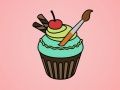ระบายสีคัพเค้กอร่อย เกมออนไลน์