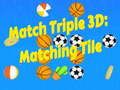 จับคู่สาม 3D: กระเบื้องที่ตรงกัน เกมออนไลน์