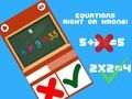 สมการถูกหรือผิด เกมออนไลน์