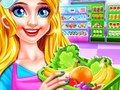ทำความสะอาดหญิงสาวในซูเปอร์มาร์เก็ต เกมออนไลน์