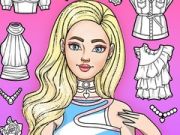 เกมระบายสีและแต่งตัวสำหรับสาวๆ เกมออนไลน์