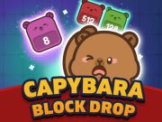 Capybara Block Drop เกมออนไลน์