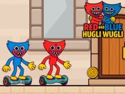 Hugli Wugli สีแดงและสีน้ำเงิน เกมออนไลน์