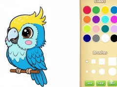 สมุดระบายสีสัตว์ Kawaii เกมออนไลน์