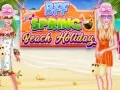 วันหยุดชายหาดฤดูใบไม้ผลิกับเพื่อนรัก เกมออนไลน์