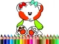 กลับไปโรงเรียน: ระบายสีหมีหวาน เกมออนไลน์