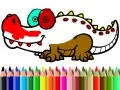 กลับสู่โรงเรียน: ระบายสีจระเข้ เกมออนไลน์