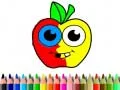 กลับไปโรงเรียน: หนังสือระบายสีแอปเปิ้ล เกมออนไลน์
