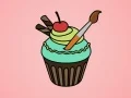 ระบายสีคัพเค้กอร่อย เกมออนไลน์