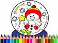 กลับไปโรงเรียน: สมุดระบายสีคริสต์มาส เกมออนไลน์