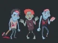 ระบายสีซอมบี้และกระดูก เกมออนไลน์