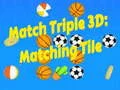 จับคู่สาม 3D: กระเบื้องที่ตรงกัน เกมออนไลน์