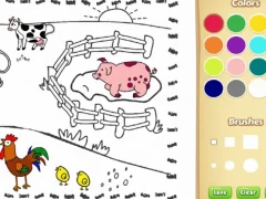 สมุดระบายสีฟาร์มสำหรับเด็ก เกมออนไลน์