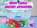 การผจญภัยที่สนามบินของครอบครัวฮิปโป เกมออนไลน์