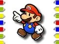 กลับไปโรงเรียน: ระบายสีมาริโอ เกมออนไลน์
