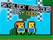 สกายบล็อคพาร์คัวร์ออบบี้ง่าย เกมออนไลน์