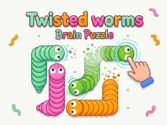 Twisted worms Brain Puzzle เกมออนไลน์
