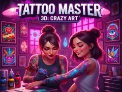 Tattoo Master 3D: ศิลปะบ้า เกมออนไลน์