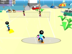 วอลเลย์บอลชายหาด Stickman เกมออนไลน์