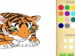 สมุดระบายสีเสือ เกมออนไลน์