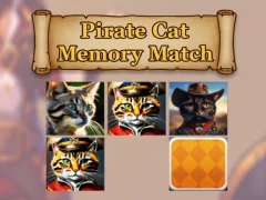 การจับคู่หน่วยความจำแมวโจรสลัด เกมออนไลน์
