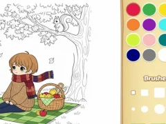 สมุดระบายสีที่สะดวกสบายสำหรับเด็ก เกมออนไลน์
