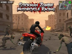 การแข่งรถมอเตอร์ไซค์ Stickman Zombie เกมออนไลน์
