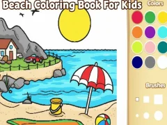 สมุดระบายสีชายหาดสำหรับเด็ก เกมออนไลน์
