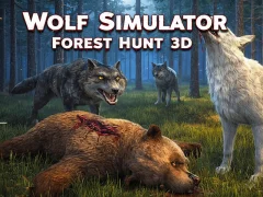หมาป่าจำลองล่าป่า 3D เกมออนไลน์