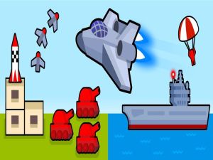 เครื่องบินทิ้งระเบิด: 2D Air Strike เกมออนไลน์