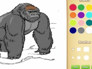 สมุดระบายสีสัตว์สัตว์สำหรับเด็ก เกมออนไลน์