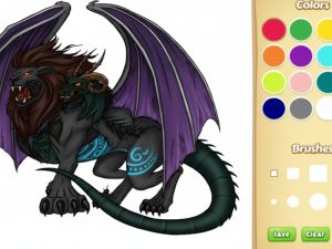 สมุดระบายสี Dragon Chimera เกมออนไลน์