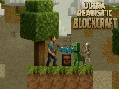 Blockcraft ที่สมจริงเป็นพิเศษ เกมออนไลน์