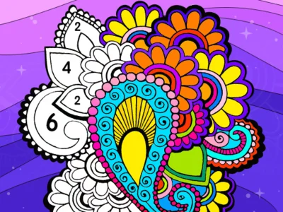 สีพัดลมสีตามหมายเลข เกมออนไลน์