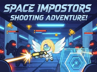 การผจญภัยการยิง Space Impostors เกมออนไลน์