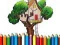 สมุดระบายสีบ้านในต้นไม้ เกมออนไลน์