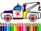 กลับไปโรงเรียน: หนังสือระบายสีรถบรรทุก เกมออนไลน์