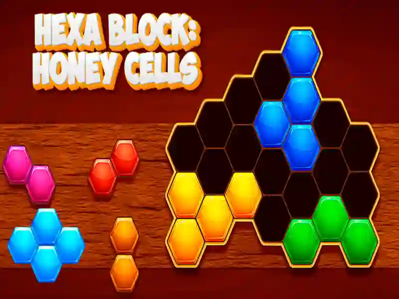 Hexa block: เซลล์น้ำผึ้ง เกมออนไลน์