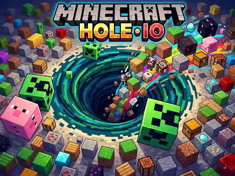 Minecraft Hole IO เกมออนไลน์