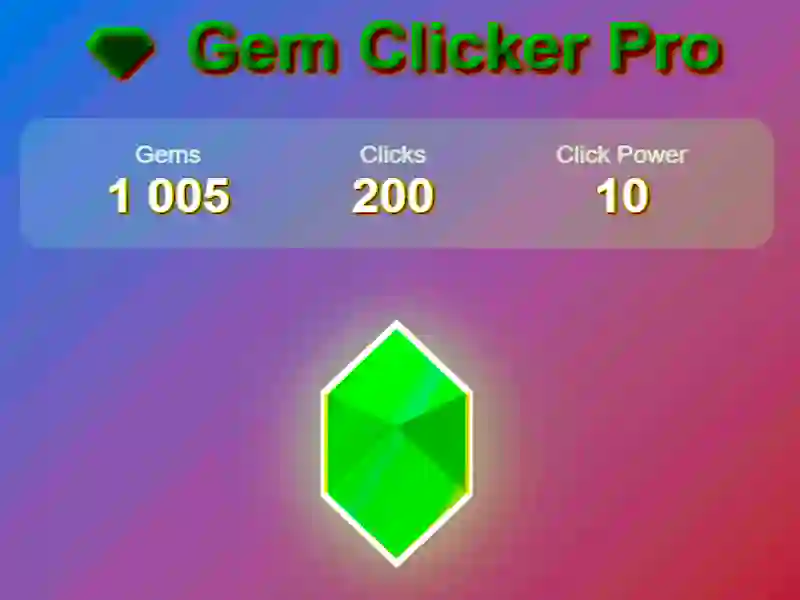 Gem Clicker Pro เกมออนไลน์
